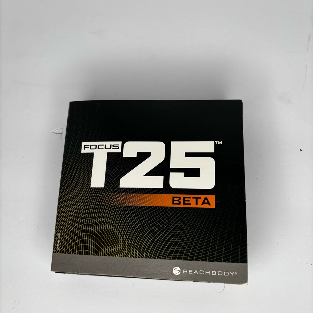 Beachbody T25 Beta DVD with Black and Orange Design